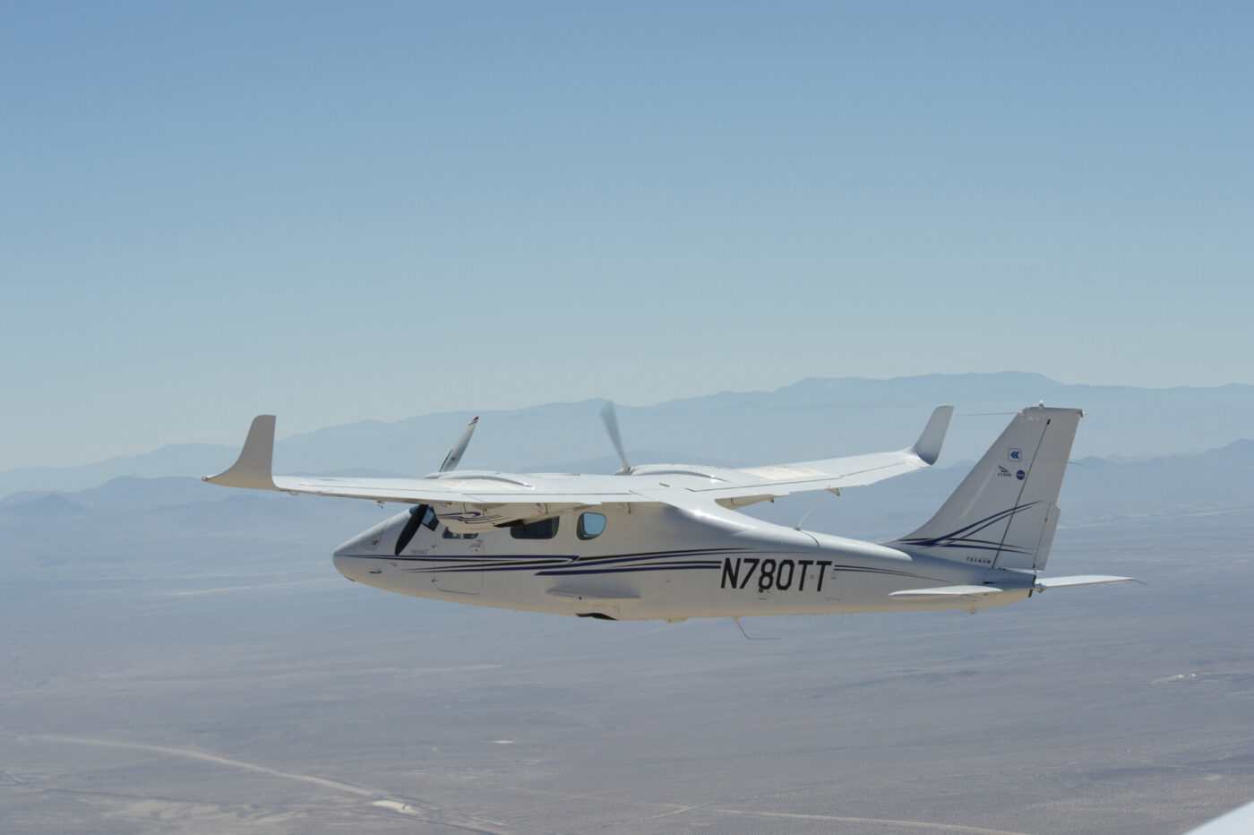 nasa Tecnam P2006T cooperation with MGM COMPRO